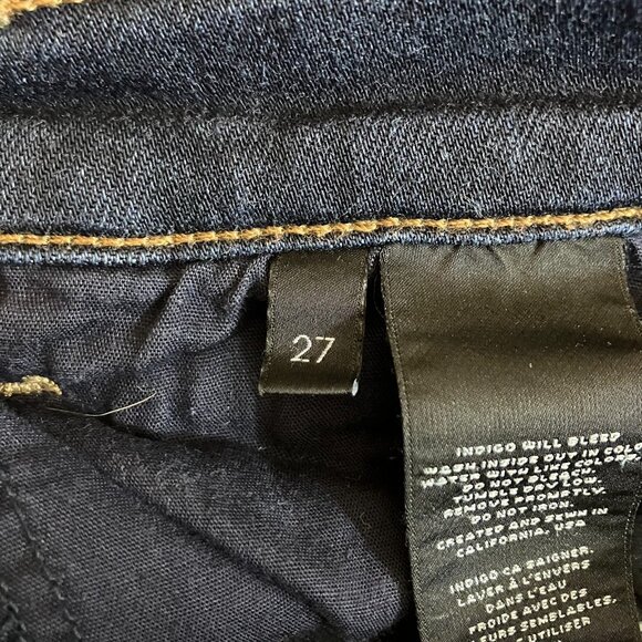 J Brand Womens Jeans Skinny Leg Size 27 Embrace Dark Wash Blue Mid Rise - Picture 6 of 6